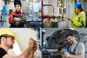 Profesionales de sectores industriales