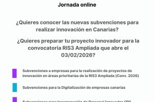Cartel Jornada Subvenciones de innovación para empresas