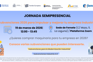 Cartel Jornada Red CIDE Subvenciones industriales 2026