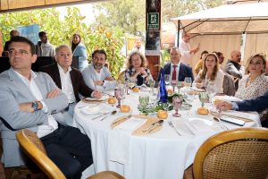 Mesa de autoridades en la XXI Fiesta de la Candela