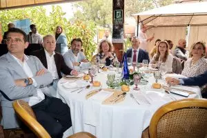 Mesa de autoridades en la XXI Fiesta de la Candela